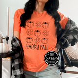 Happy Fall Pumpkin & Flower Tee