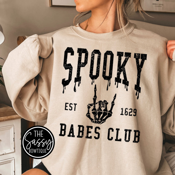 Spooky Babes Club Crewneck Sweatshirt