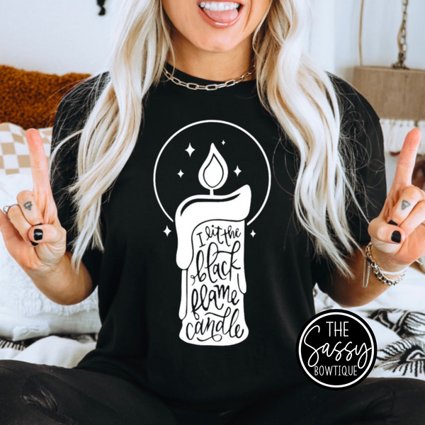 Black Flame Candle Tee