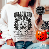 Halloween Town Black Crewneck Sweatshirt