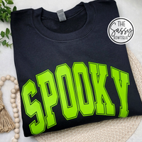 Spooky Green Crewneck Sweatshirt