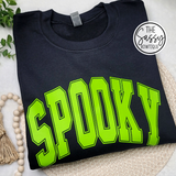 Spooky Green Crewneck Sweatshirt