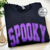 Spooky Purple Crewneck Sweatshirt