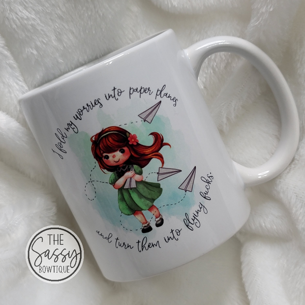 I Fold My Worries Mug