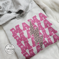 Leopard Bolt Mama Hoodie