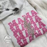 Leopard Bolt Mama Hoodie