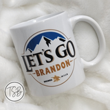 Let's Go Brandon Beer Logo Mug