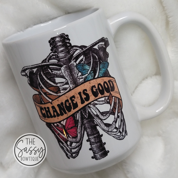 Change Is Good Rib Cage Mug