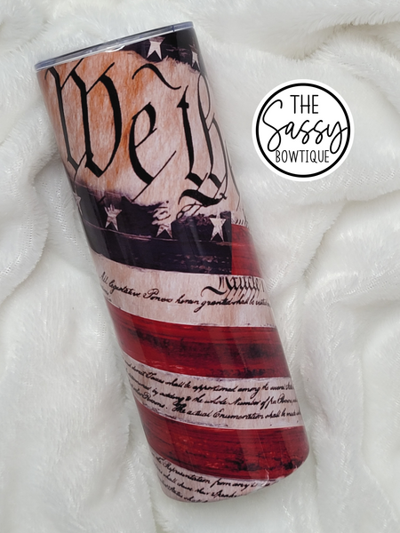 We The People Skinny Tumbler