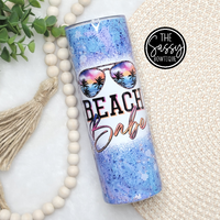 Beach Babe Sunnies Blue Skinny Tumbler