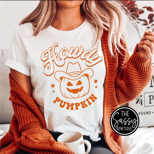 Howdy Pumpkin Cowboy Tee