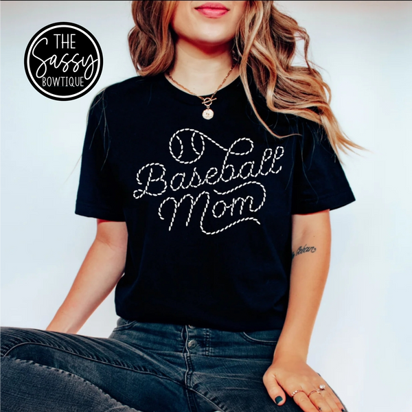 Baseball Mom Thread Tee