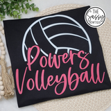 Powers Volleyball Script Tee