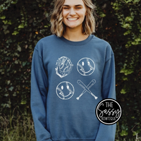 Baseball Smiley Tee