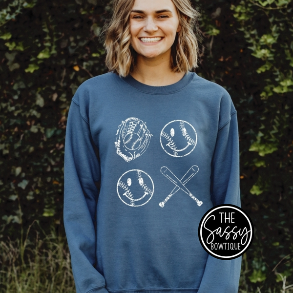 Baseball Smiley Tee
